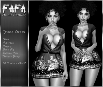 Second Life Marketplace - DEMO{FAFA}Flora Dress